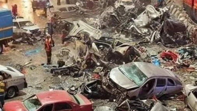 حادث تصادم مروع في الطريق الدائري